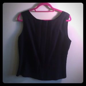 Black TAHARI sleeveless top